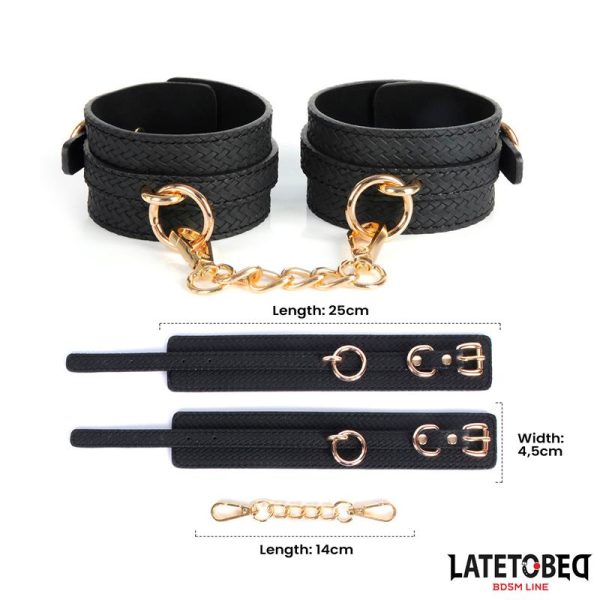 Weaving patterns ankle cuff Golden Chain - Image 10