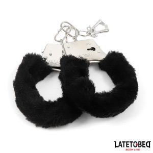 Furry Metal Cuff Black