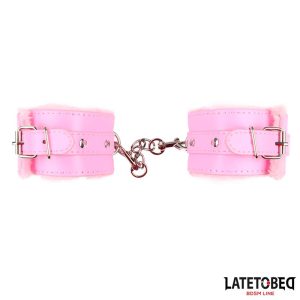 Furry Ankle Cuff Pink