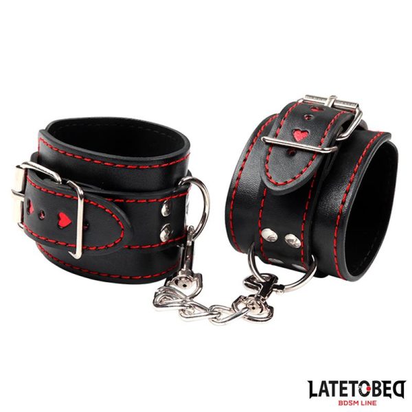 Ankle Cuff with chain and Hearts - Image 2
