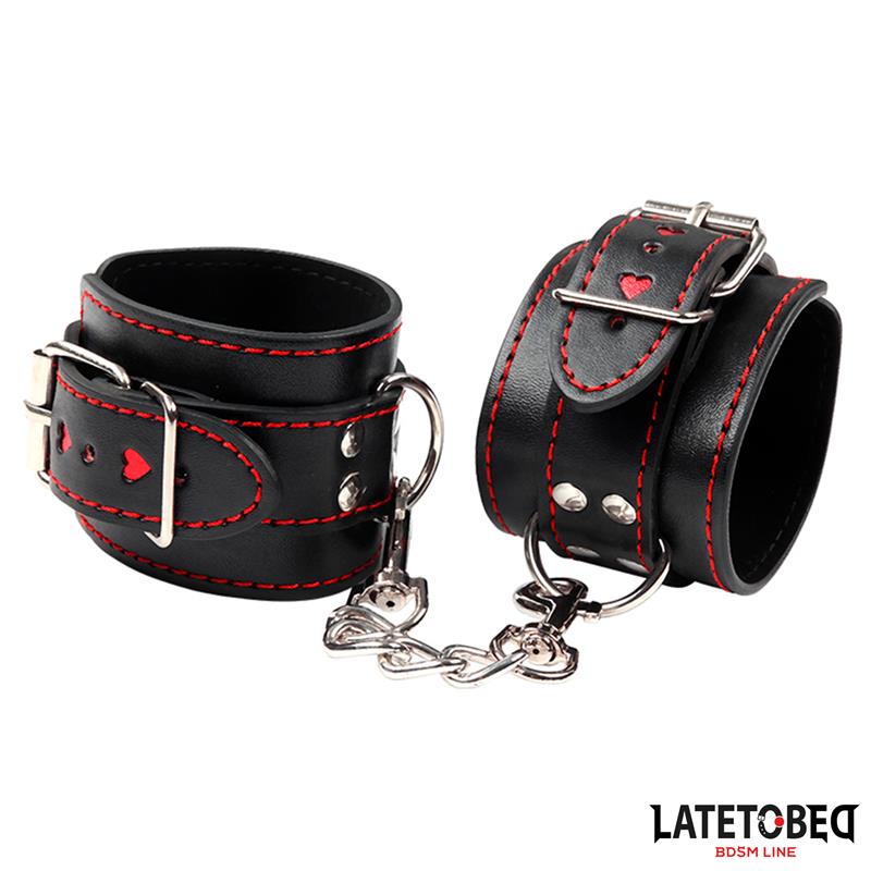 Ankle Cuff with chain and Hearts - Image 2