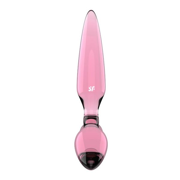 Triple Crystal 2 Glass Dildo - Image 4