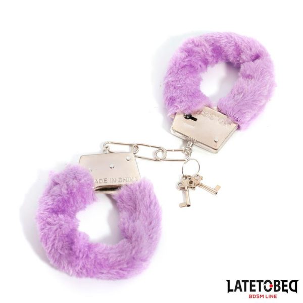 Furry Metal Cuff Purple - Image 3