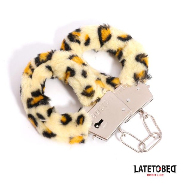 Furry Metal Cuff Animal Print Leopard - Image 7