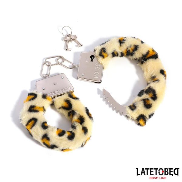 Furry Metal Cuff Animal Print Leopard - Image 8