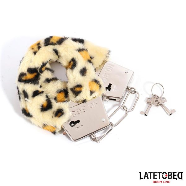 Furry Metal Cuff Animal Print Leopard - Image 9