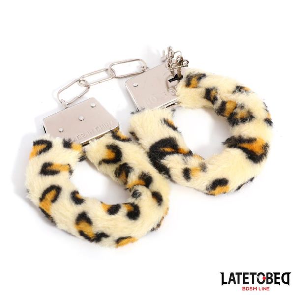 Furry Metal Cuff Animal Print Leopard - Image 10