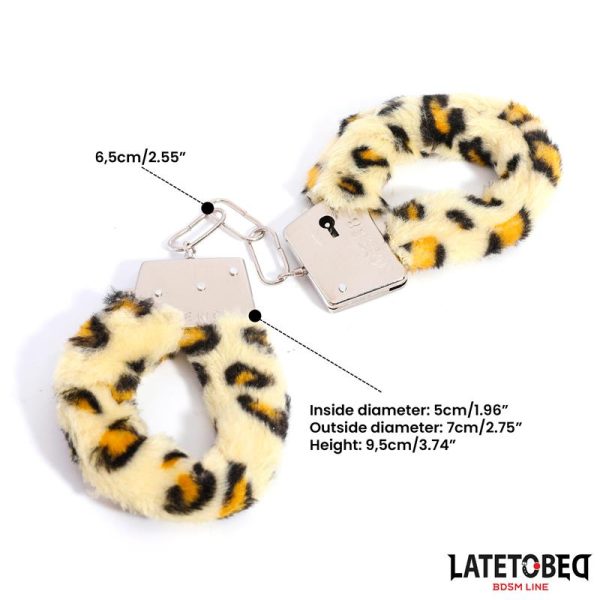 Furry Metal Cuff Animal Print Leopard - Image 13