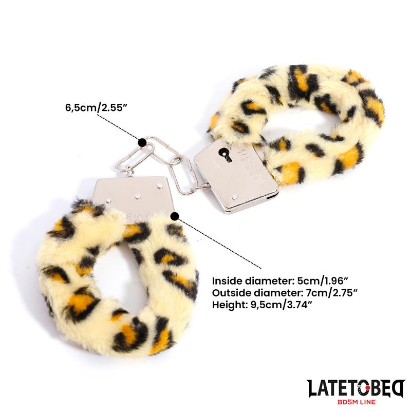 Furry Metal Cuff Animal Print Leopard - Image 13