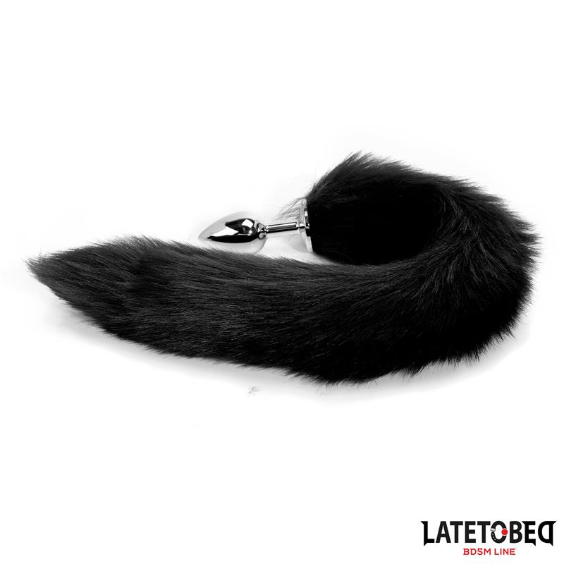 Anal plug with tail Black 40 cm - Image 5