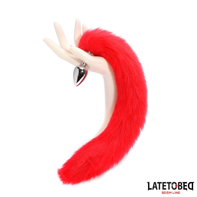 Anal plug with tail Red 40 cm - Image 10