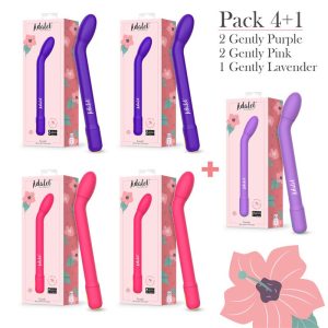 Pack 4 + 1 Gently G-Point Vibrators with APP