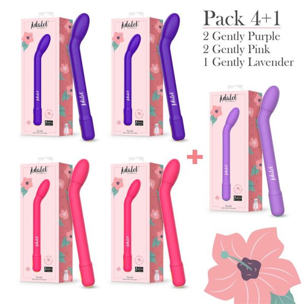 Pack 4 + 1 Gently G-Point Vibrators with APP