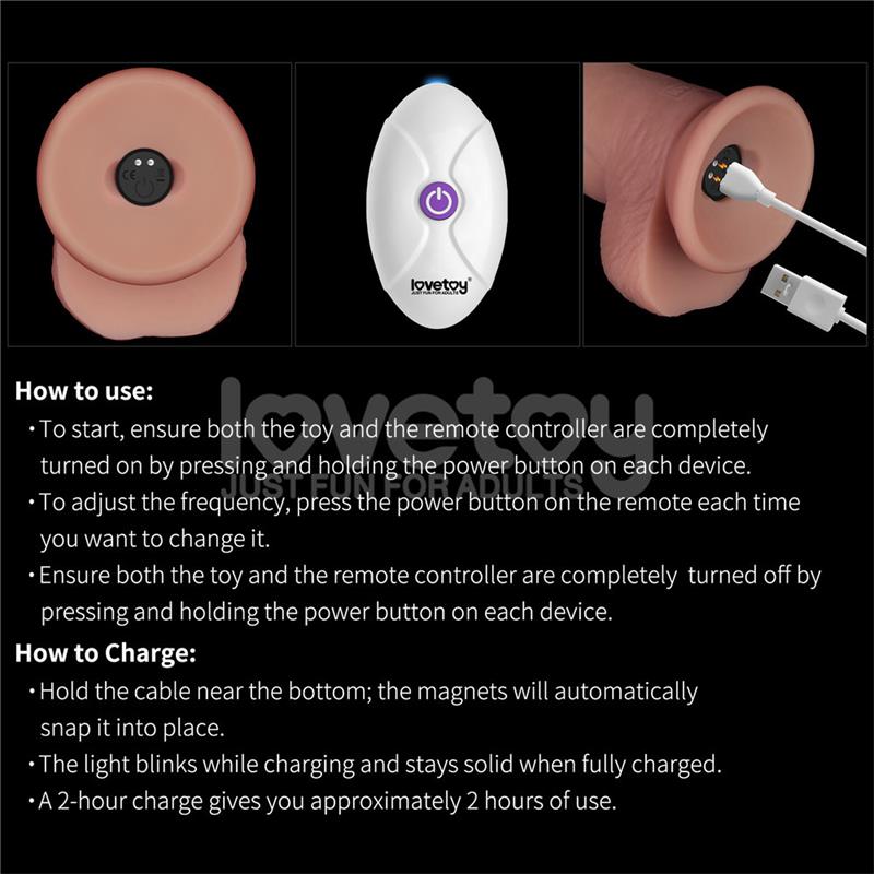 Vibrating Sliding Skin Pro II Silicone 8.5 - Image 23
