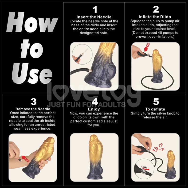 Dual Density Silicone Inflatable Dildo 8 - Image 17