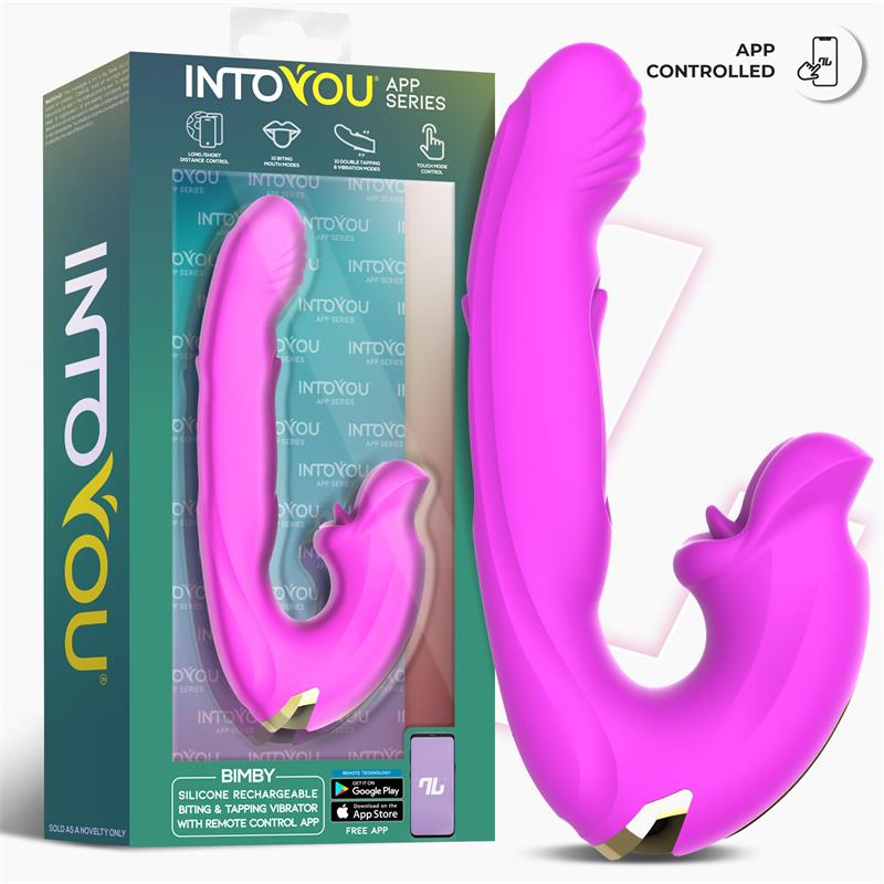 Bimby Biting and Double Tongue Tapping Vibrator with App - Image 2