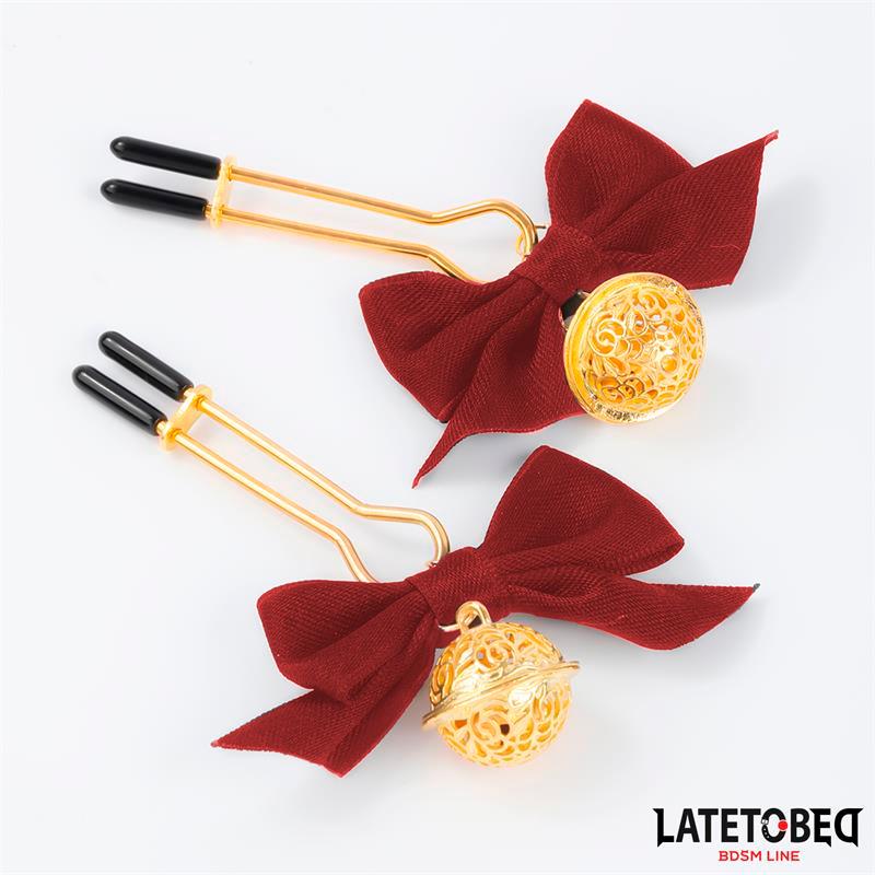 Nipple Clamps with Red Bow - Image 4