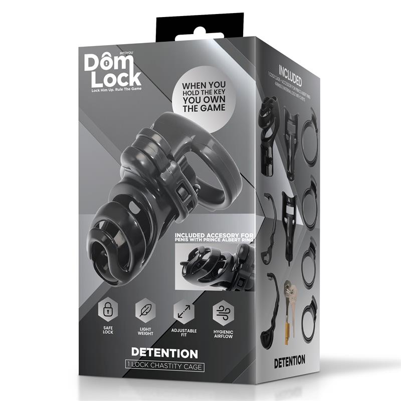 Detention Chastity Cage with Accessory for Prince Albert - Image 6