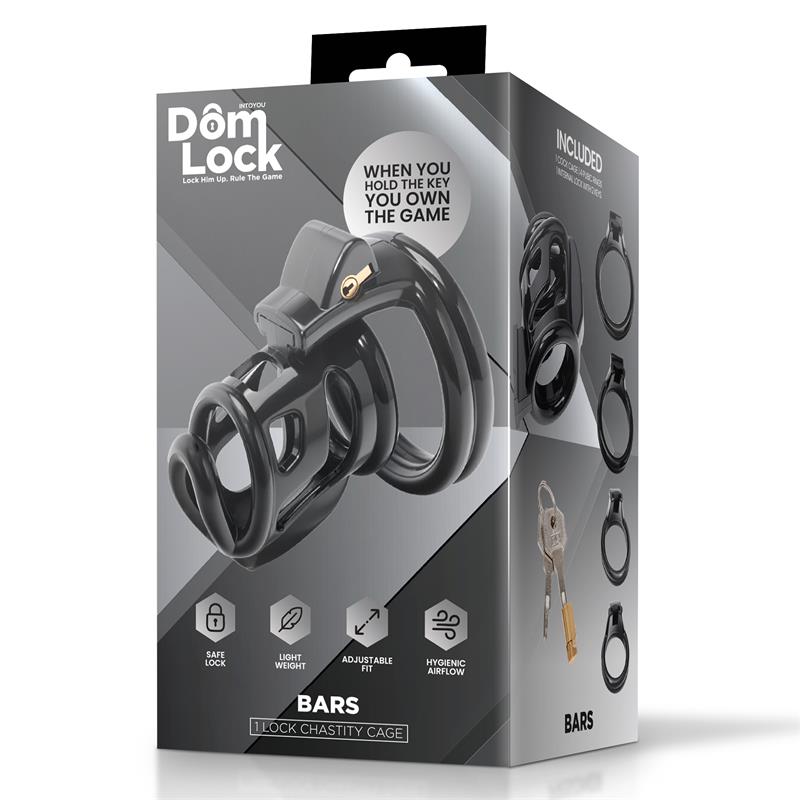 Bars Chastity Cage with Internal Lock - Image 5