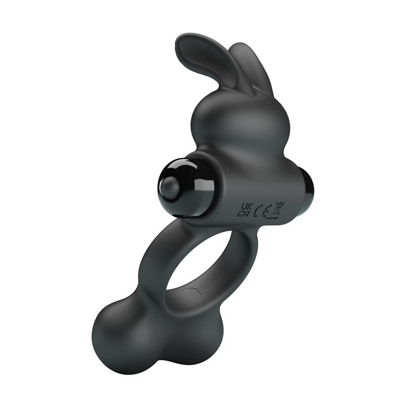 Yusuf Vibrating Penis Ring with Steel Beads 2x33gr - Image 5