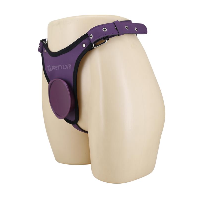 Caludio III Universal StrapOn Harness Purple - Image 2