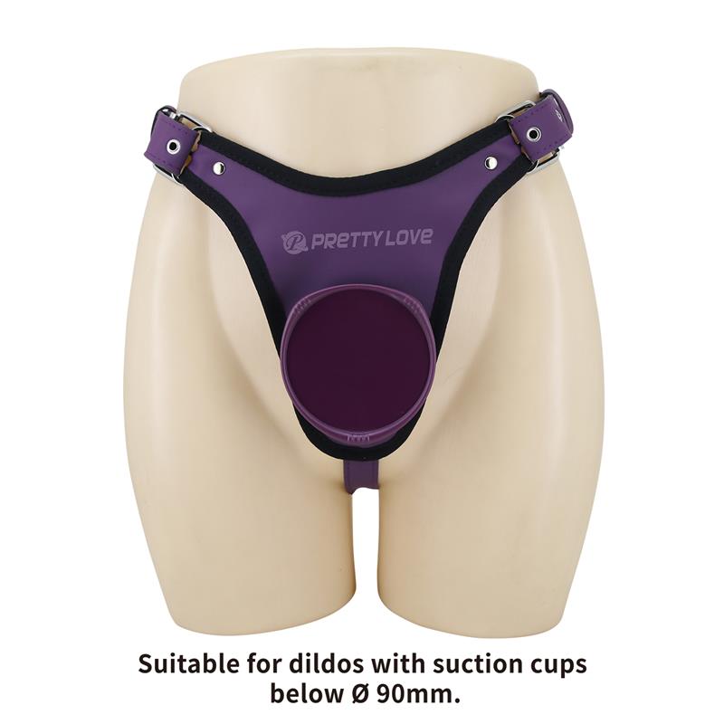 Caludio III Universal StrapOn Harness Purple - Image 4