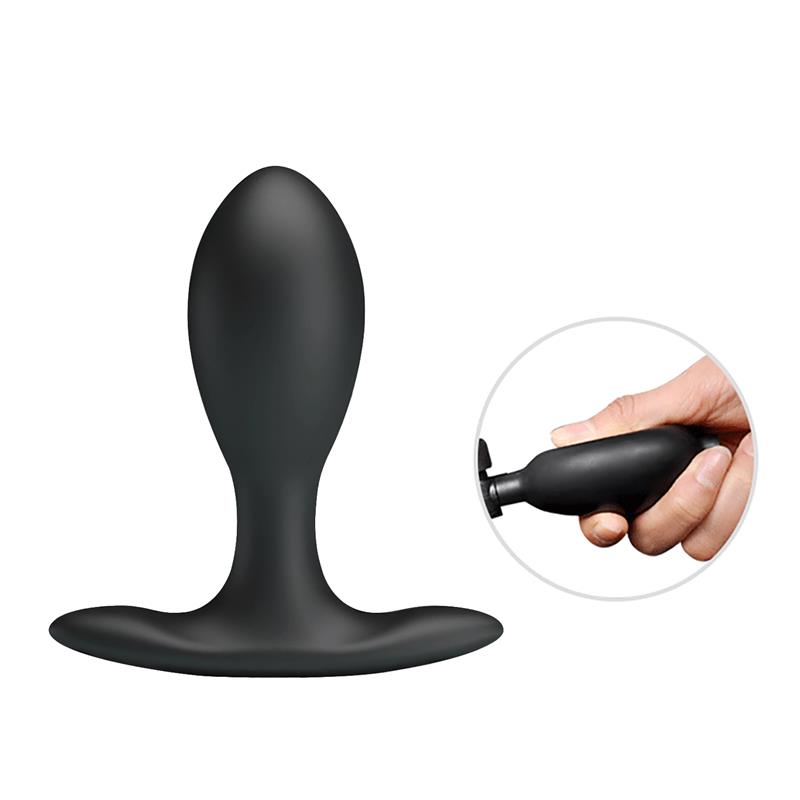 Inflatable Anal Plug with Internal Ball Weight - Image 4