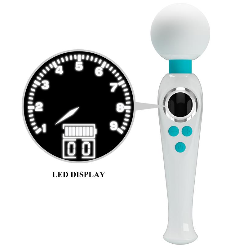 Skyler Massager Wand with Digital Screen White - Image 5