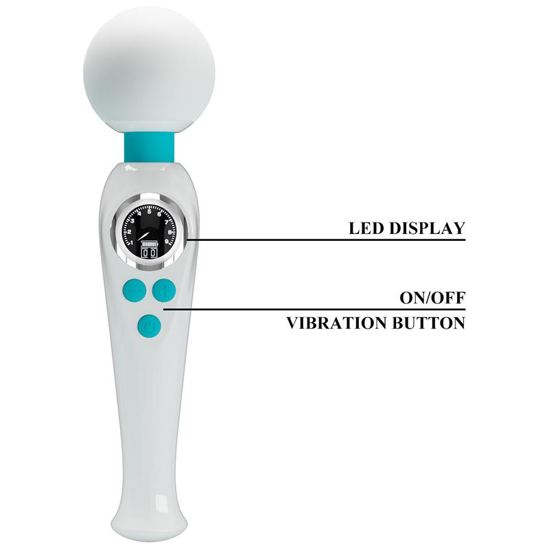 Skyler Massager Wand with Digital Screen White - Image 10