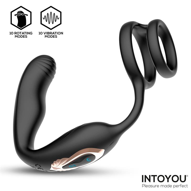 Bruce Prostate Massager 360º with Double Cockring with Vibration - Image 2