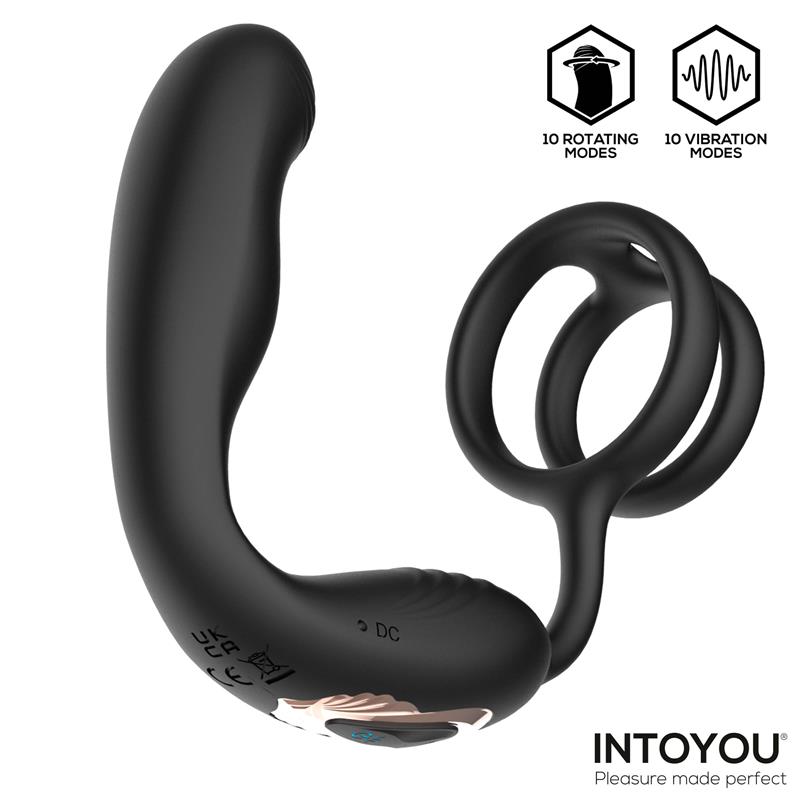 Bruce Prostate Massager 360º with Double Cockring with Vibration - Image 6