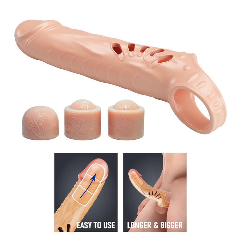 Penis Sleeve with Extension - Image 3