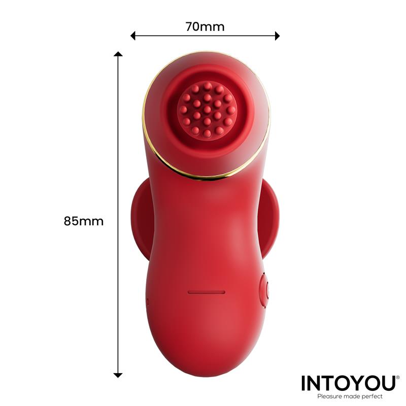 Beeny Stimulator with 4 Caps, Suction, Tapping, Tickling and Licking - Image 8