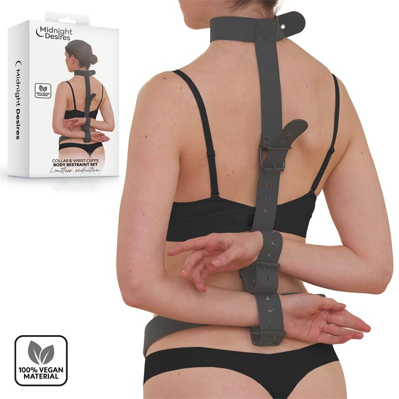 Collar and Wrist Cuffs Body Restraint Set