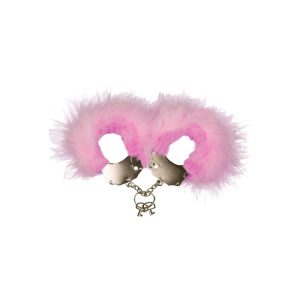 Cufs Metal and Feathers Pink