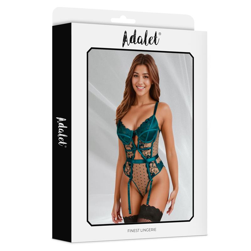 Chloe Teddy with Garter Green - Image 3