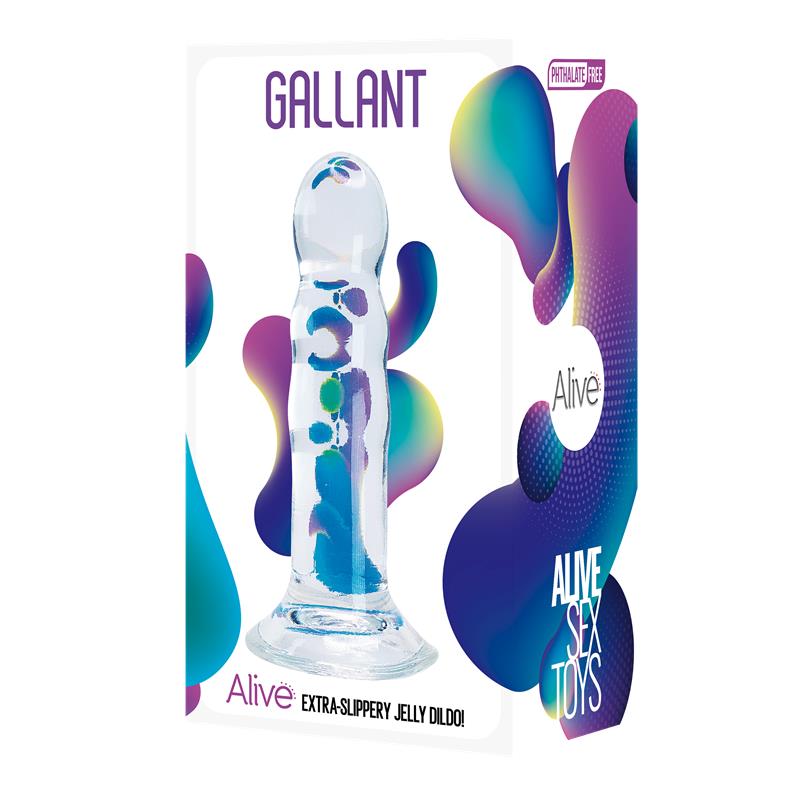Gallant Dildo Jelly 14 cm Clear - Image 2