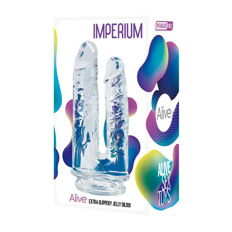 Imperium Double Dildo Jelly Clear - Image 2