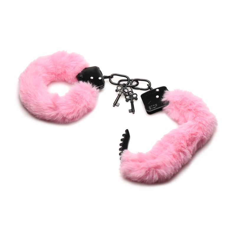 Furry Handcuffs Pink - Image 2