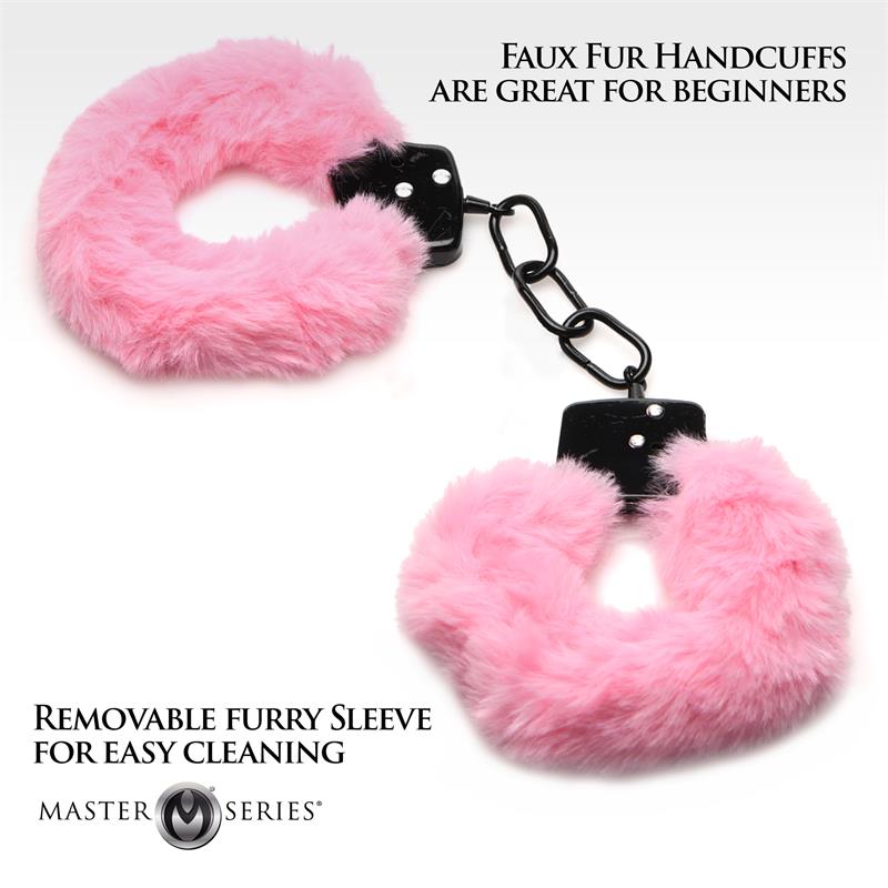 Furry Handcuffs Pink - Image 9