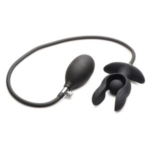 Dark Pearl Inflatable Vibrating Butt Plug with Remote