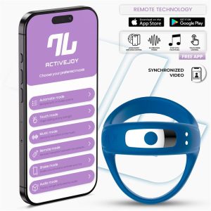 Rank Vibrating Ring with App Blue