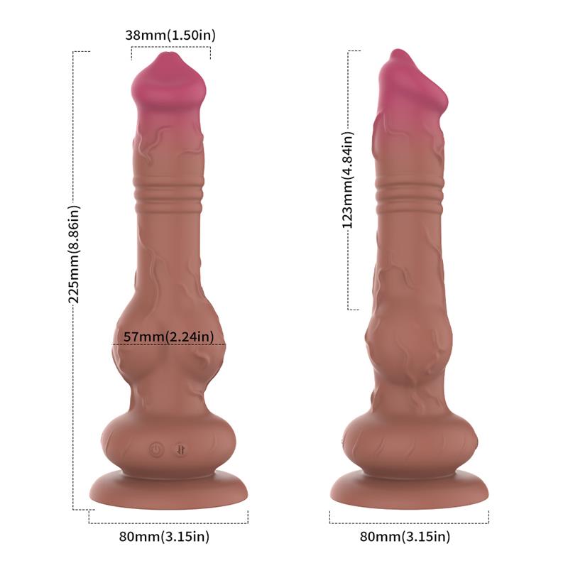 Thrusting and Vibrating Dildo - Image 8