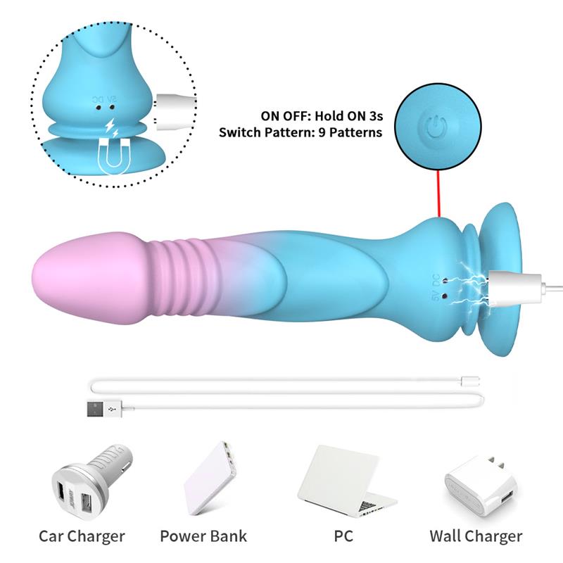 Dildo with Thrusting and Vibration with Suction Cup - Image 8