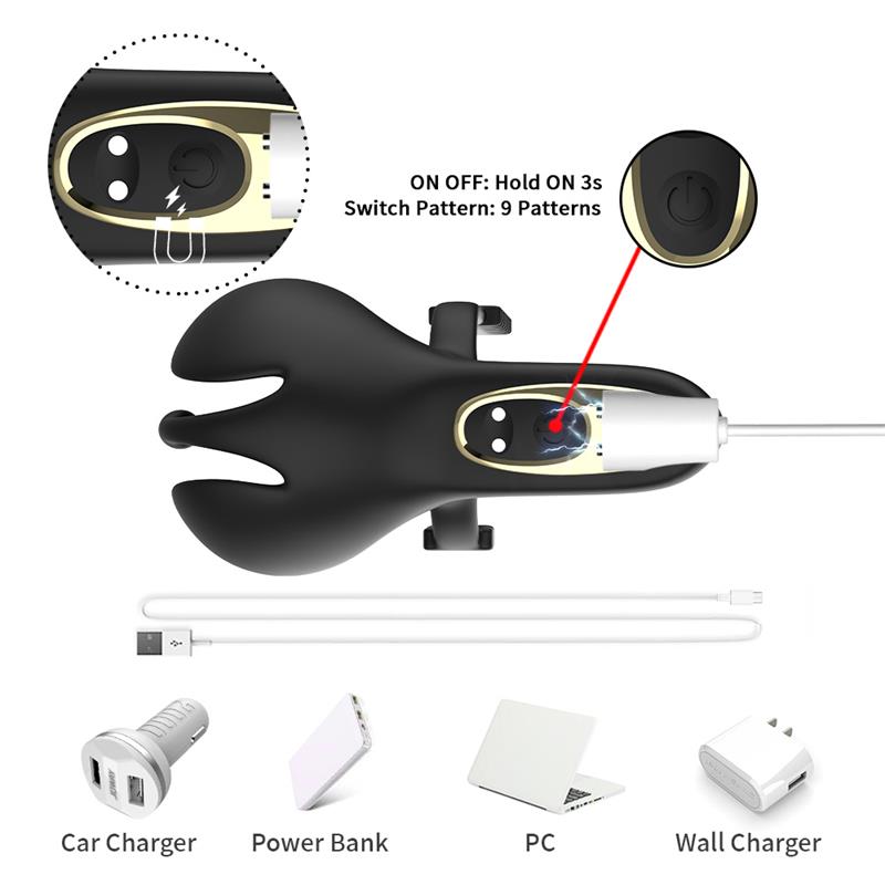Ball Pack and Penis Vibrating Ring Adjustable - Image 8