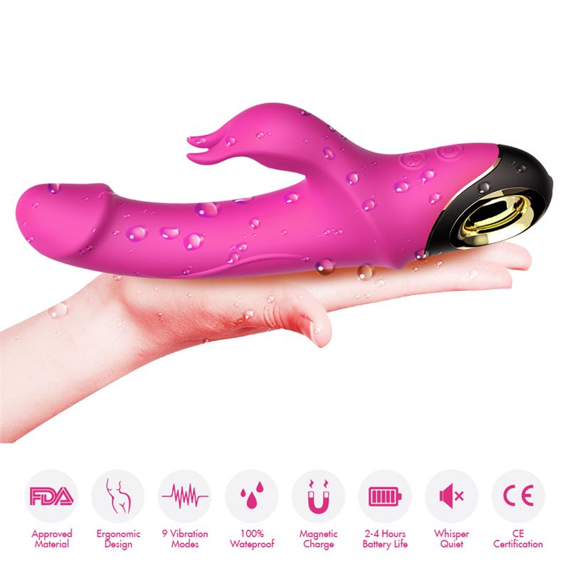 360º Rotation Rabbit vibrator Pink - Image 10