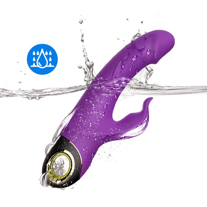 360º Rotation Rabbit Vibrator Purple - Image 9