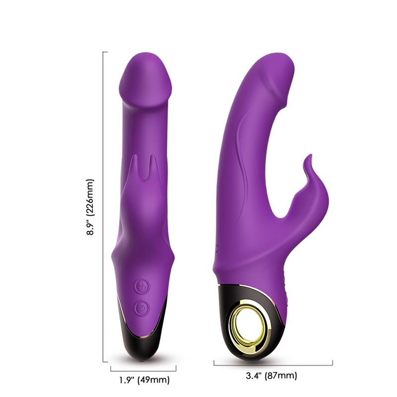 360º Rotation Rabbit Vibrator Purple - Image 13