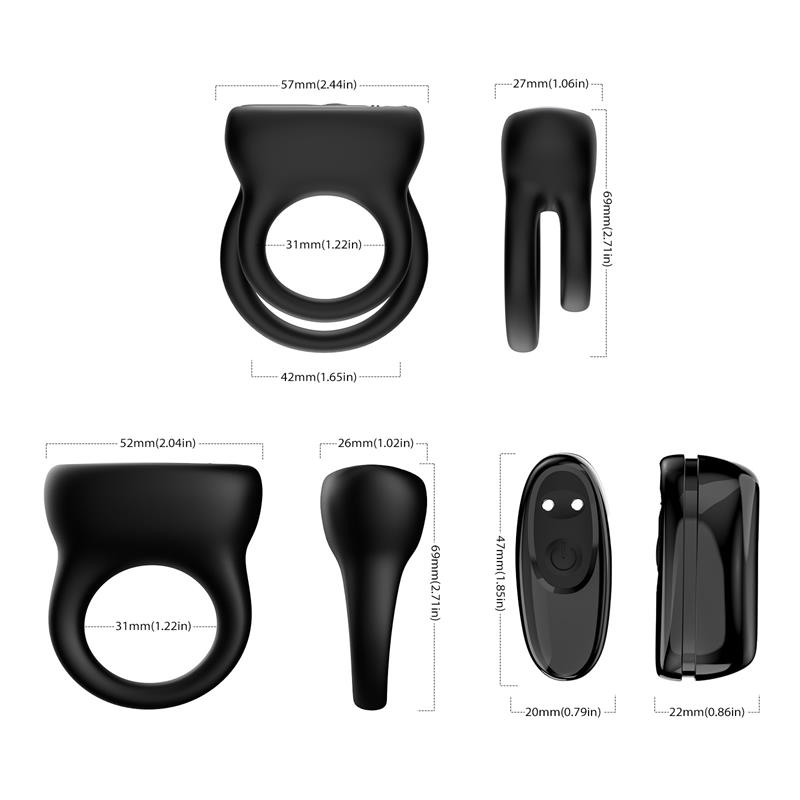 Vibrating cock ring set of 2 - Image 7
