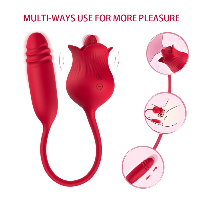 Vibrating Rose with Thrusting and Licking USB - Image 6